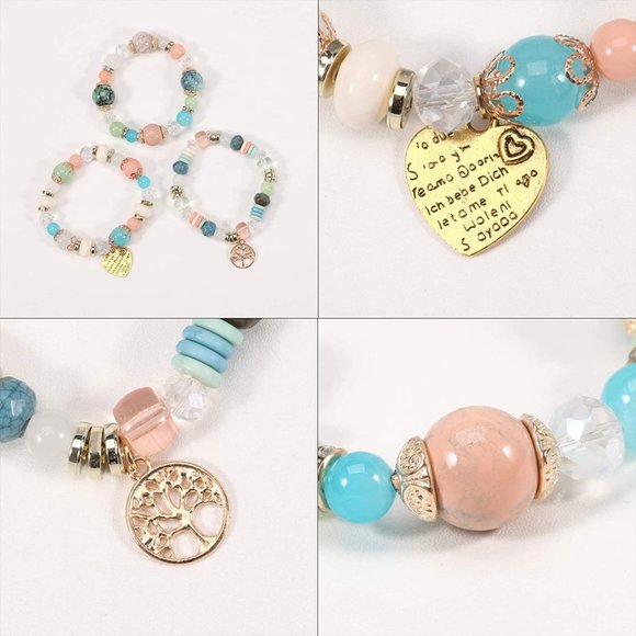 Twinfree Bohemian Bracelets for Women Stretch Multilayer Colorful Beads … - Picture 9 of 9